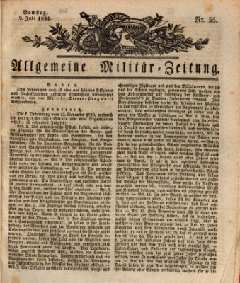 Allgemeine Militär-Zeitung Samstag 9. Juli 1831