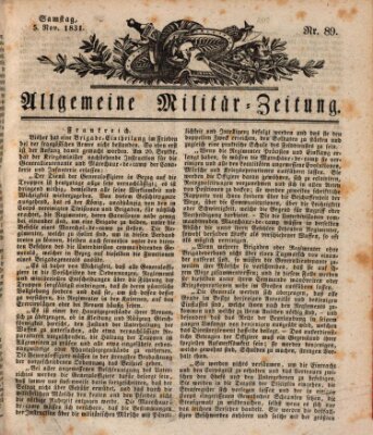 Allgemeine Militär-Zeitung Samstag 5. November 1831