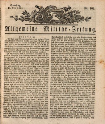 Allgemeine Militär-Zeitung Samstag 17. Dezember 1831