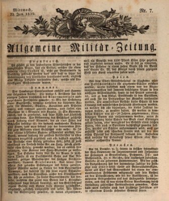 Allgemeine Militär-Zeitung Mittwoch 23. Januar 1839