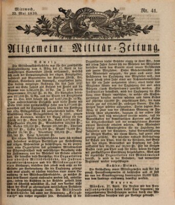 Allgemeine Militär-Zeitung Mittwoch 22. Mai 1839