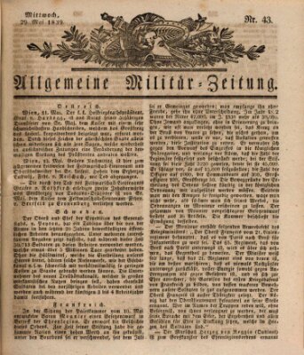 Allgemeine Militär-Zeitung Mittwoch 29. Mai 1839