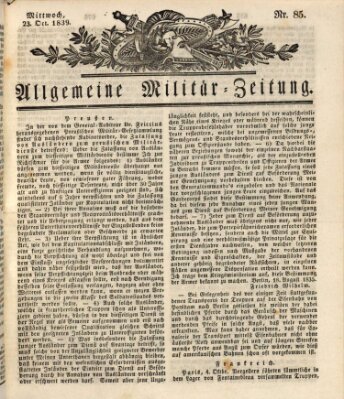 Allgemeine Militär-Zeitung Mittwoch 23. Oktober 1839