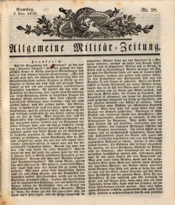 Allgemeine Militär-Zeitung Samstag 7. Dezember 1839