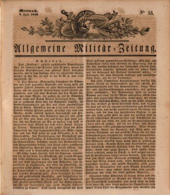 Allgemeine Militär-Zeitung Mittwoch 8. Juli 1840