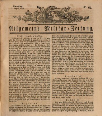 Allgemeine Militär-Zeitung Samstag 1. August 1840