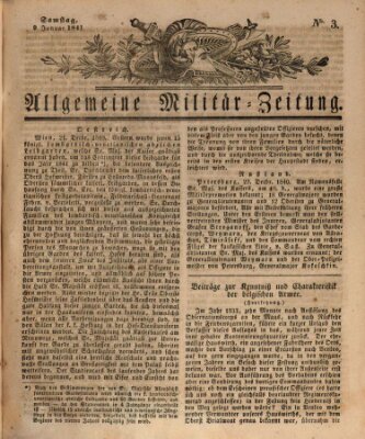 Allgemeine Militär-Zeitung Samstag 9. Januar 1841