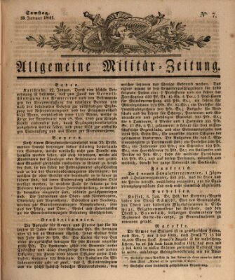 Allgemeine Militär-Zeitung Samstag 23. Januar 1841