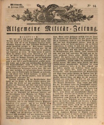 Allgemeine Militär-Zeitung Mittwoch 17. Februar 1841