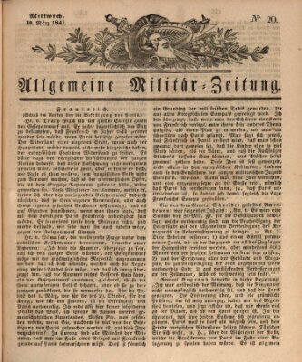 Allgemeine Militär-Zeitung Mittwoch 10. März 1841