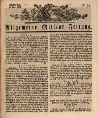 Allgemeine Militär-Zeitung Mittwoch 28. April 1841