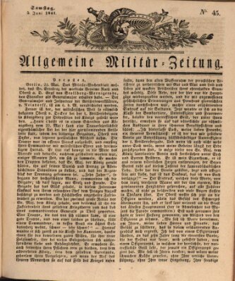 Allgemeine Militär-Zeitung Samstag 5. Juni 1841