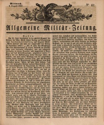 Allgemeine Militär-Zeitung Mittwoch 4. August 1841