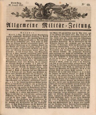 Allgemeine Militär-Zeitung Samstag 28. August 1841