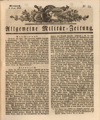 Allgemeine Militär-Zeitung Mittwoch 8. September 1841