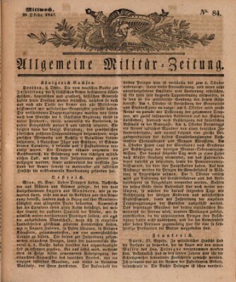 Allgemeine Militär-Zeitung Mittwoch 20. Oktober 1841