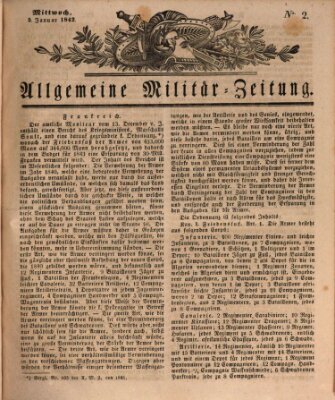 Allgemeine Militär-Zeitung Mittwoch 5. Januar 1842