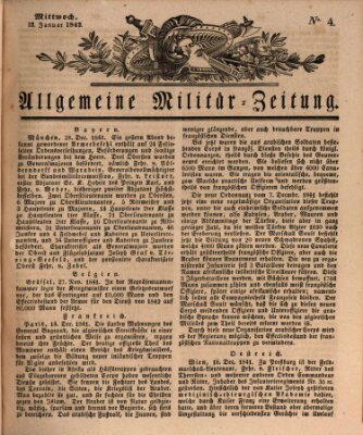 Allgemeine Militär-Zeitung Mittwoch 12. Januar 1842