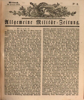 Allgemeine Militär-Zeitung Mittwoch 26. Januar 1842