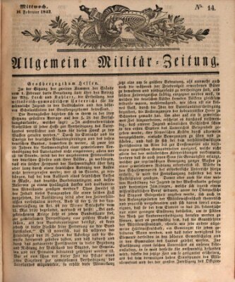 Allgemeine Militär-Zeitung Mittwoch 16. Februar 1842