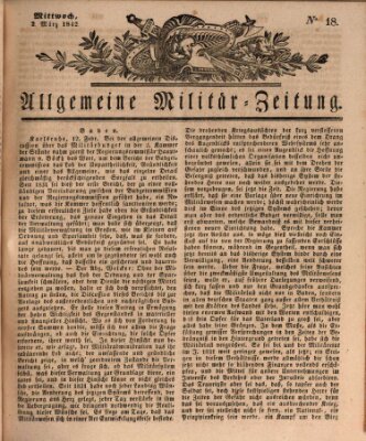 Allgemeine Militär-Zeitung Mittwoch 2. März 1842