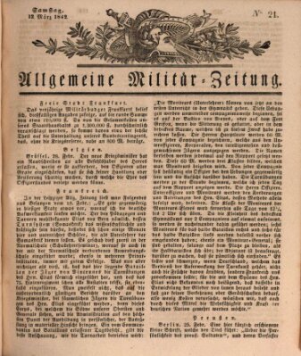 Allgemeine Militär-Zeitung Samstag 12. März 1842