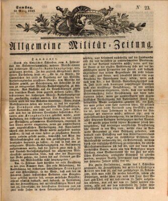 Allgemeine Militär-Zeitung Samstag 19. März 1842