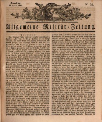 Allgemeine Militär-Zeitung Samstag 23. April 1842