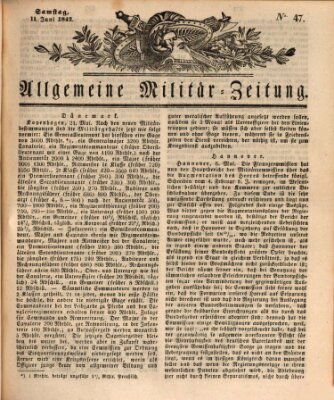 Allgemeine Militär-Zeitung Samstag 11. Juni 1842