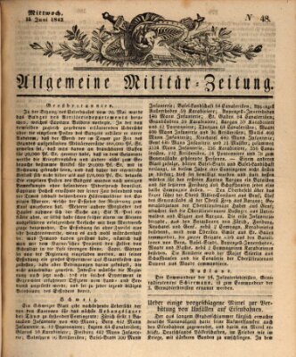 Allgemeine Militär-Zeitung Mittwoch 15. Juni 1842