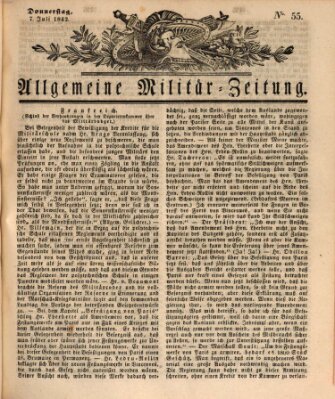 Allgemeine Militär-Zeitung Donnerstag 7. Juli 1842