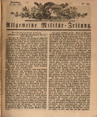 Allgemeine Militär-Zeitung Samstag 23. Juli 1842