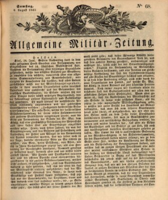 Allgemeine Militär-Zeitung Samstag 6. August 1842