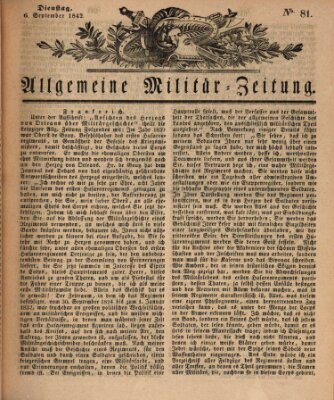 Allgemeine Militär-Zeitung Dienstag 6. September 1842