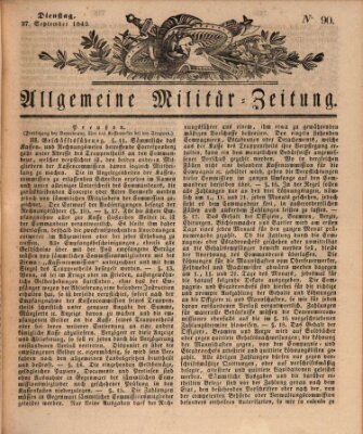 Allgemeine Militär-Zeitung Dienstag 27. September 1842