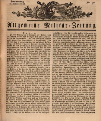 Allgemeine Militär-Zeitung Donnerstag 13. Oktober 1842