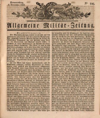 Allgemeine Militär-Zeitung Donnerstag 3. November 1842