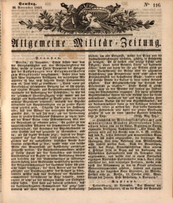 Allgemeine Militär-Zeitung Samstag 26. November 1842