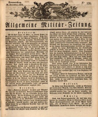 Allgemeine Militär-Zeitung Donnerstag 29. Dezember 1842