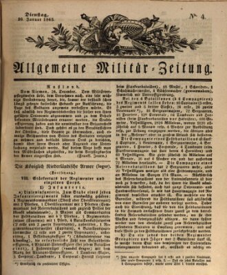 Allgemeine Militär-Zeitung Dienstag 10. Januar 1843