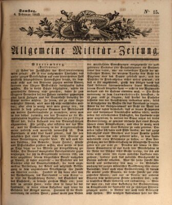 Allgemeine Militär-Zeitung Samstag 4. Februar 1843