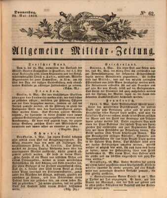 Allgemeine Militär-Zeitung Donnerstag 25. Mai 1843