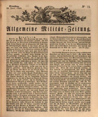 Allgemeine Militär-Zeitung Dienstag 20. Juni 1843