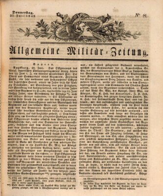 Allgemeine Militär-Zeitung Donnerstag 27. Juli 1843