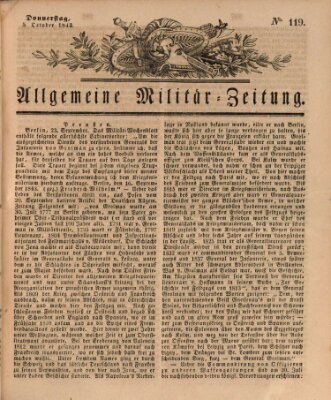 Allgemeine Militär-Zeitung Donnerstag 5. Oktober 1843