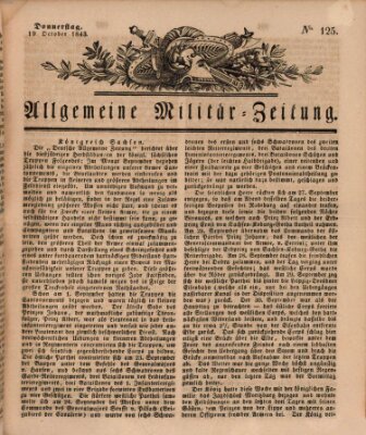 Allgemeine Militär-Zeitung Donnerstag 19. Oktober 1843