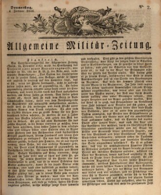 Allgemeine Militär-Zeitung Donnerstag 4. Januar 1844