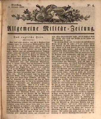 Allgemeine Militär-Zeitung Dienstag 9. Januar 1844