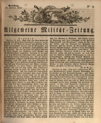 Allgemeine Militär-Zeitung Samstag 20. Januar 1844