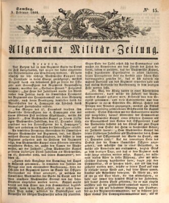 Allgemeine Militär-Zeitung Samstag 3. Februar 1844